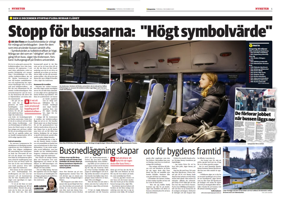 Länsposten: Bussindragning i Kilsmo